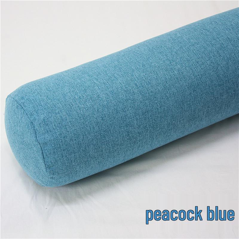 Removable and Washable Leg-Clamping Bolster Pillow - Cylindrical Bed Gap Filler with Imitation Cotton Linen.
