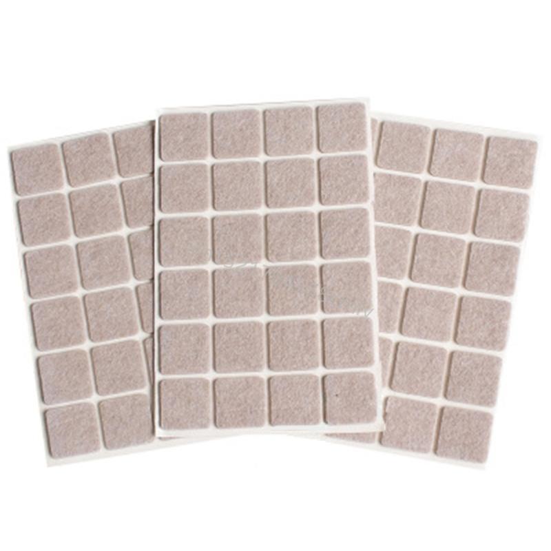 72Pcs Felt Chair Leg Pad Adhesive Floor Scratch and Noise Reducers 6XDE