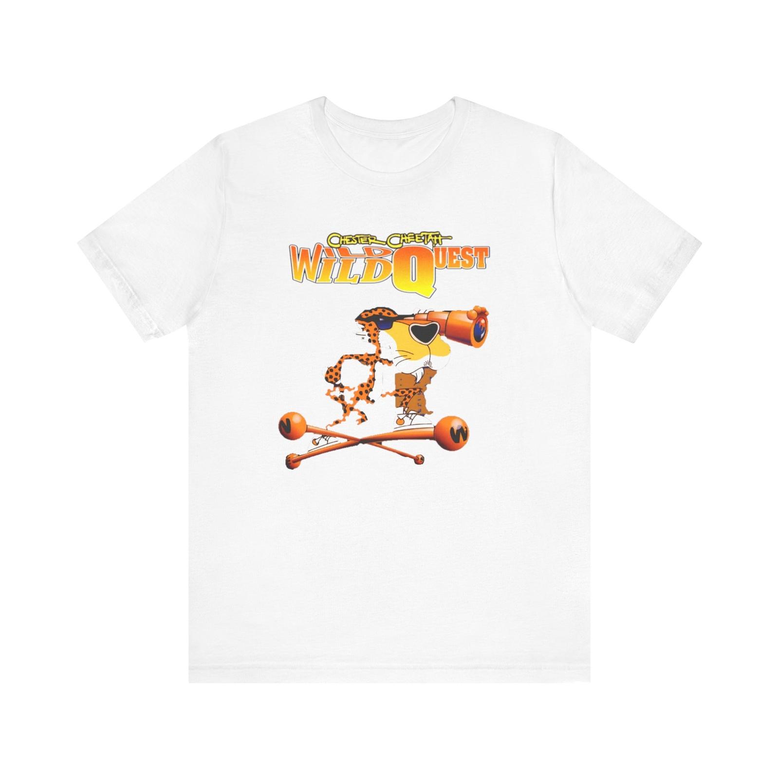 Chester Cheetah Wild Wild Quest Cheetos SNES Unisex Jersey Short Sleeve Tee S разноцветный