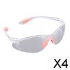 4xClear Safety Glasses Work Goggles Perfect Eye Protection for Women Men White