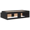 Bed Frame in Black Oak Effect 90 x 200 cm Engineered Wood
