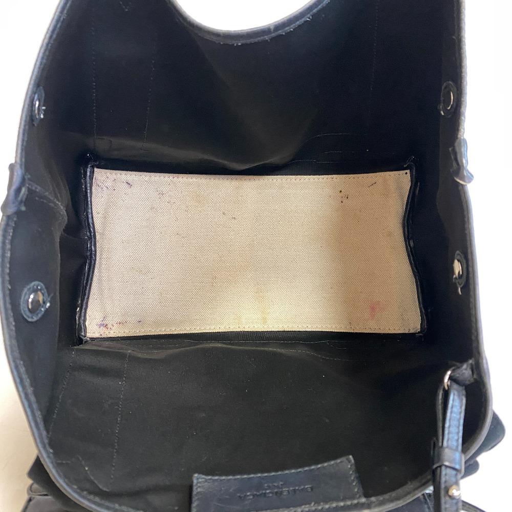 Balenciaga 339933 Borsa in tela Blu kabas S Borsa a mano Tela avorio Donna Usato