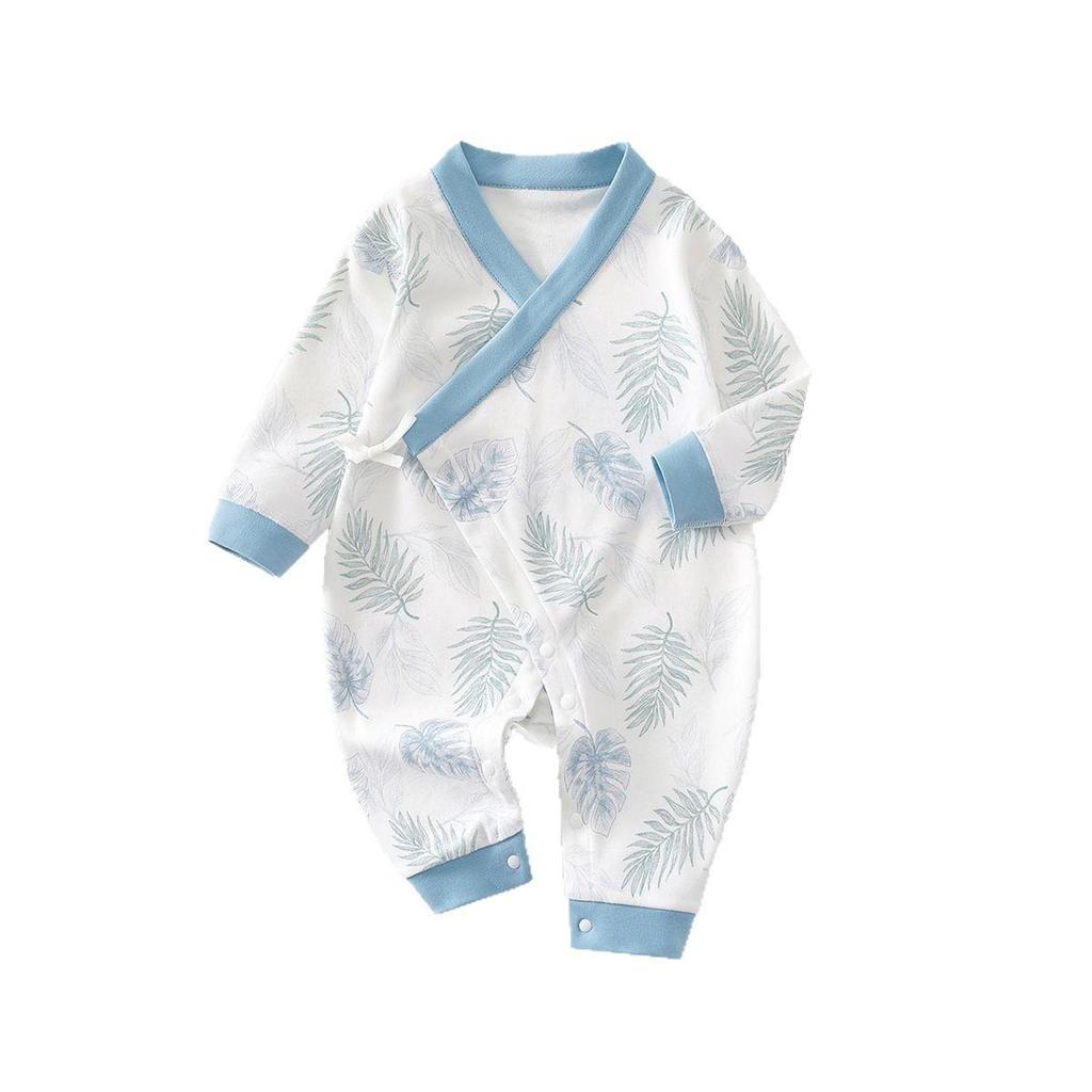 Herbst-Baumwoll-Langarm-Neugeborenen-Schmetterlingsbody - Etikettenloses Outfit im Mönchsstil