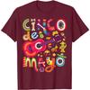 Cinco De Mayo Fiesta Guitar Graphic Tee Unisex's Casual Cotton T-Shirt