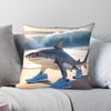 Italian Brainrot Tralalero Tralala Square Pillowcase Polyester Linen Velvet Pattern Zip Decor Pillow Case Home Cushion Cover