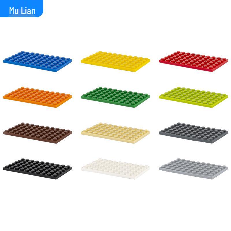 Compatible 6x10 Base Plate for Small-Piece Building Blocks – 1KG of Spare Parts & Bricks, Model 3033, MOC Support Apple Green (1kg)