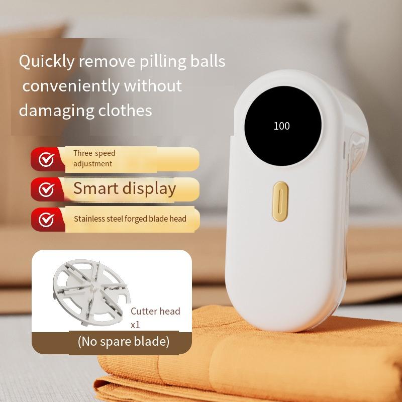 Lint Remover for Clothes Fabric Shaver Digital Display Electric Pellet Fluff Remover USB Rechargeable Fuzz Fabric Shaver Sweater