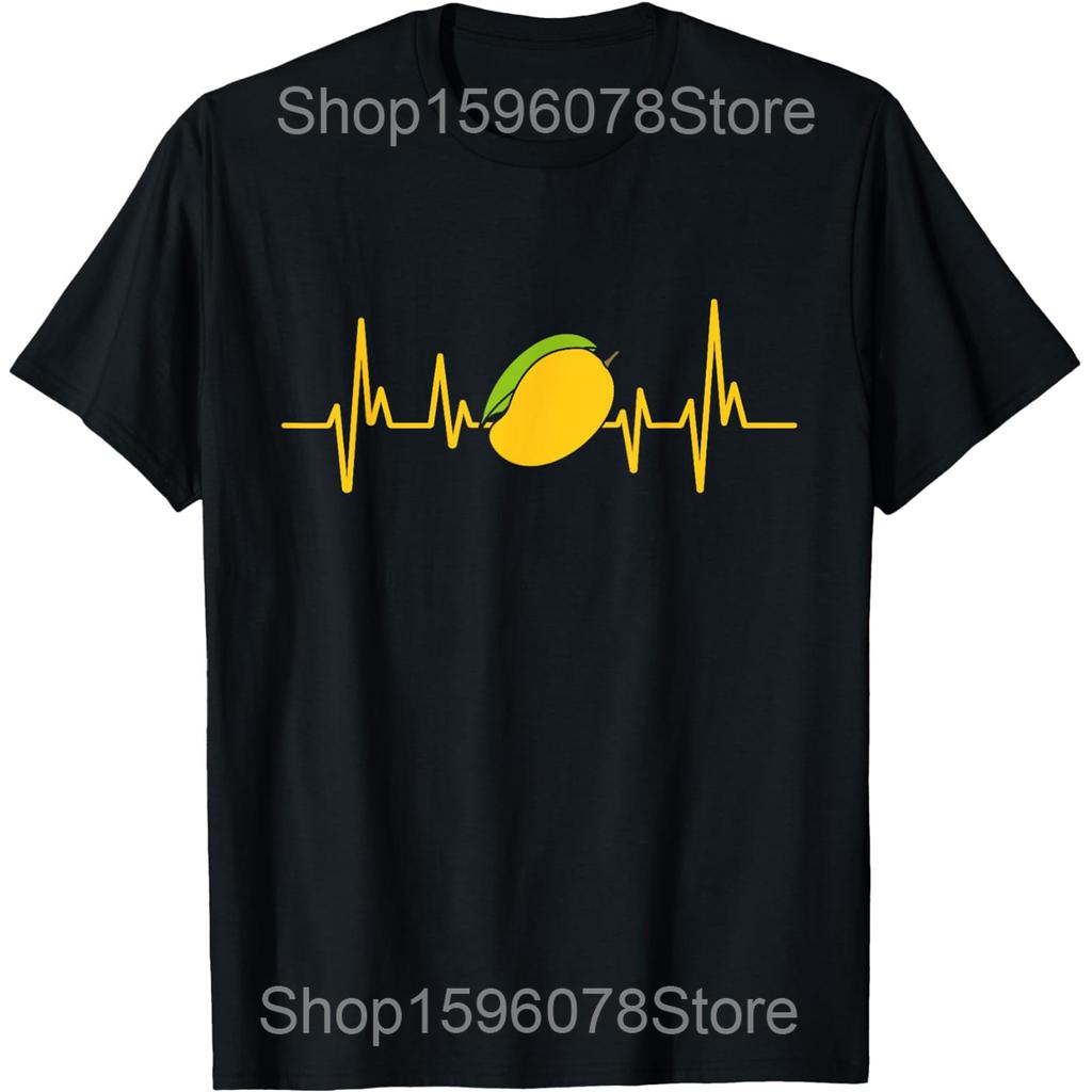 Mango with Sunglasses Retro Mango Lover Fruit Lover TShirt Summer Harajuku Casual Fashion Man Tshirt Y2K Cute Korea Women Tees