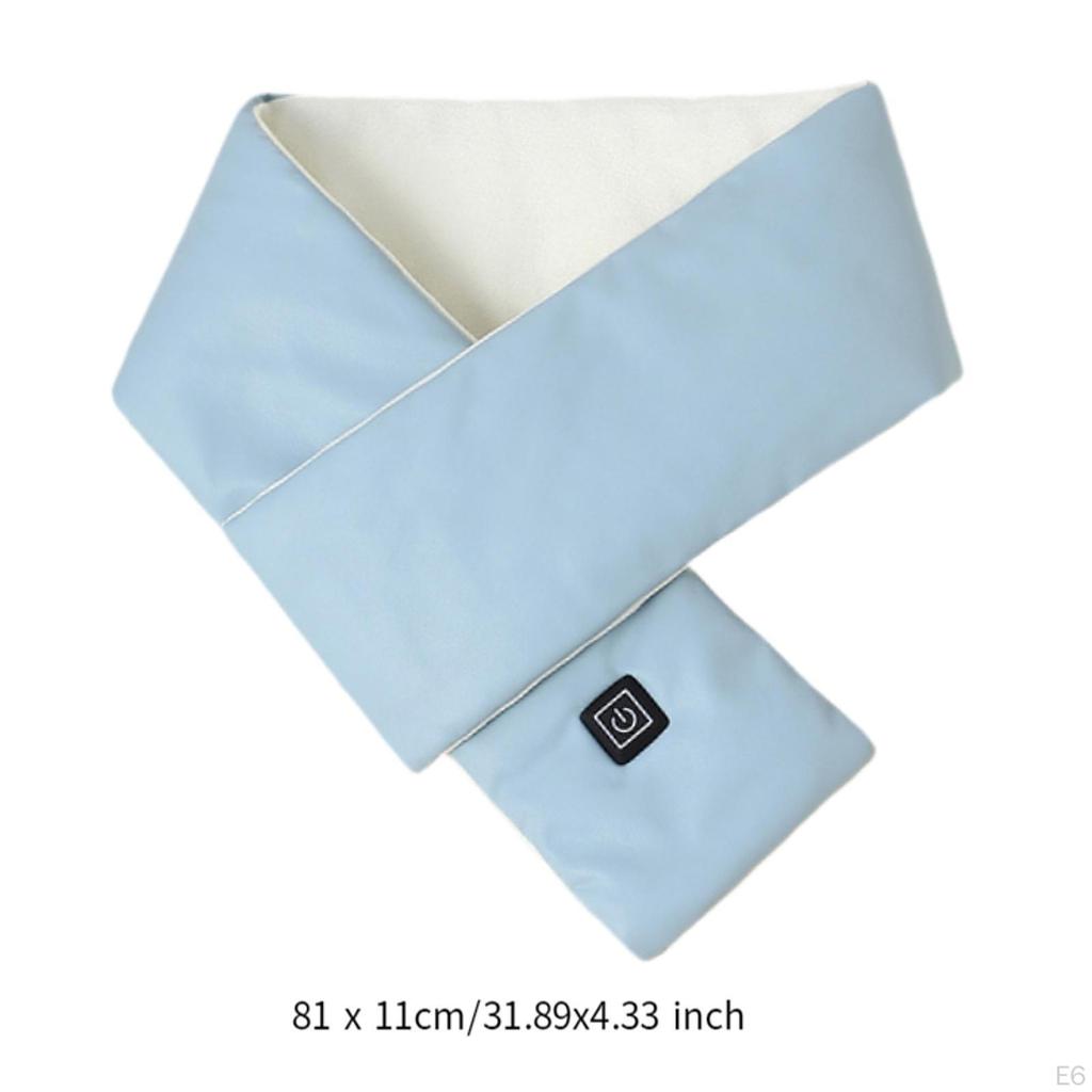 Heated USB Neck Scarf Neckerchief Warmer,Comfortable Shawl,Warm Wrap,Neck Heating Pad for