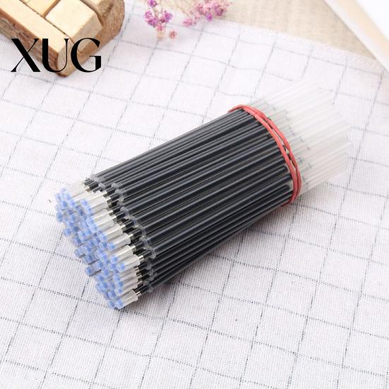 Blue Pen 20Pcs Gel Refills Wear-resistant Super-smooth Plastic Ink 0.5mm Needle Tubing Penpoint for Office Ballpoint