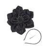 Elegant Detachable Fabric Flower Hair Accessory For Bridal Functions Prom Gatherings Simple Design Firm Secure Headpiece