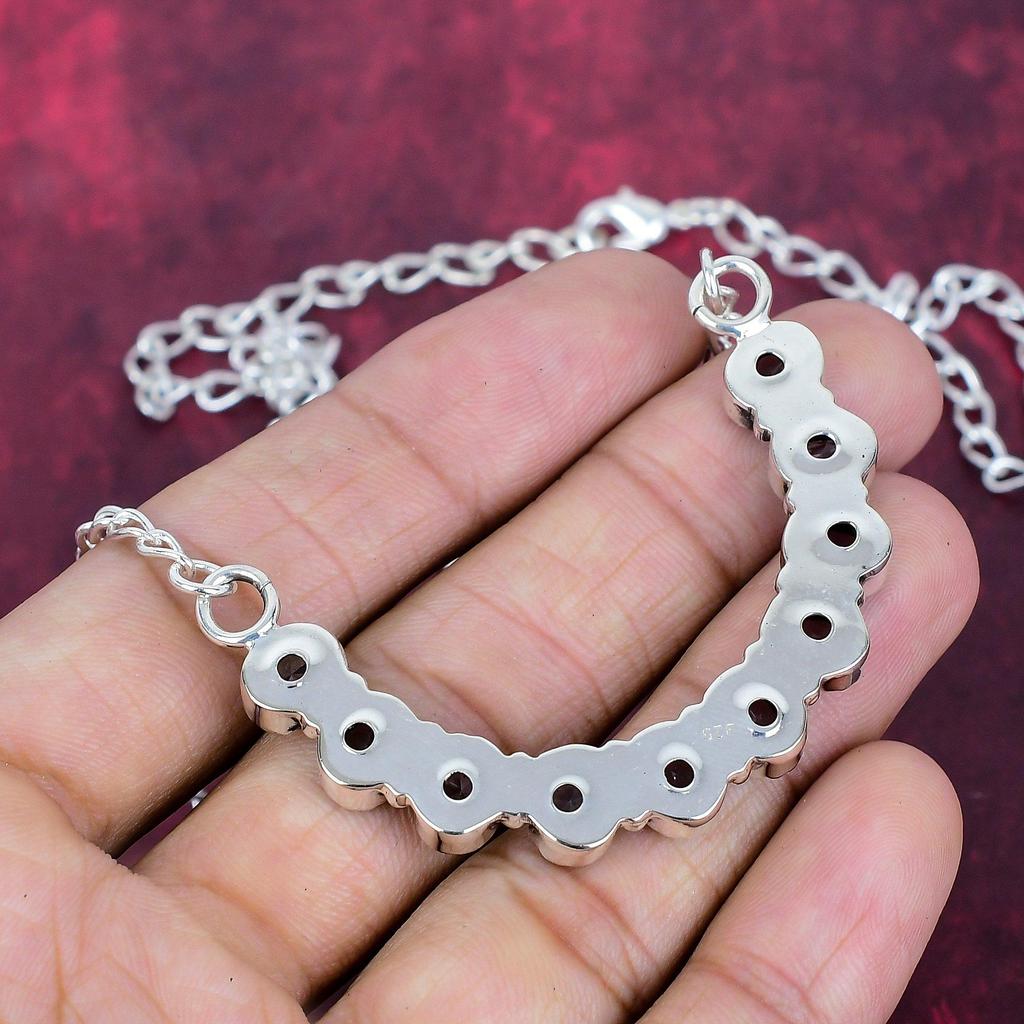 Tanzanite Handmade Gemstone Necklace, 925 Solid Sterling Silver Necklace Jewelry, For Thanksgiving