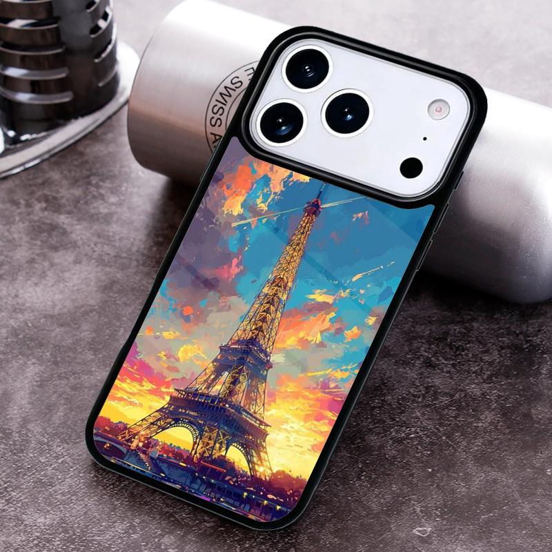World Landmarks 1 Eiffel Tower France Phone Case For iPhone 17,16e,15,14,13,12,11,Mini,Pro,MAX soft Silicone Cover