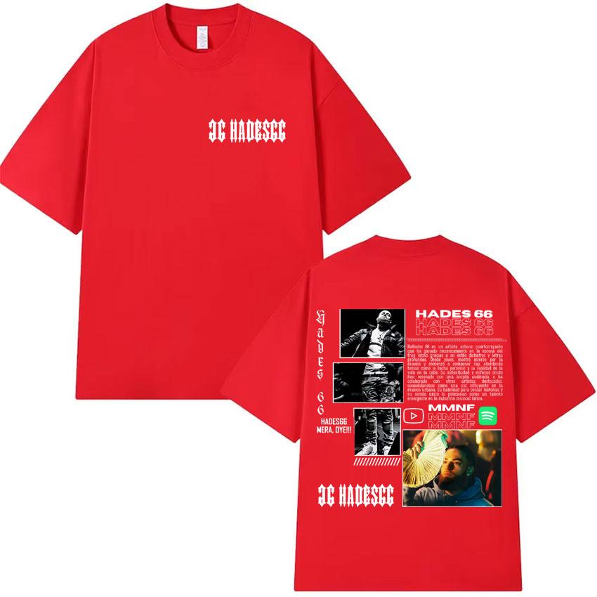 Hades66 Hip Hop Rapper TShirts Y2K Fun T Shirts 2025 Cotton Popular Tee Shirt Mens Short Sleeve Print Casual Clothes Streetwear