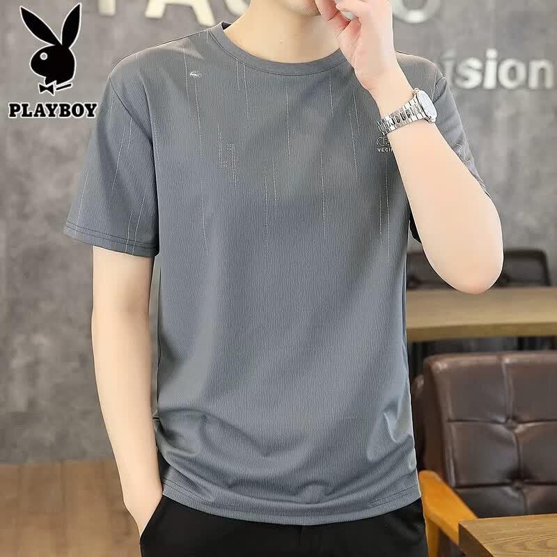 

PLAYBOY Men s Ice Silk Short Sleeve T-Shirt L