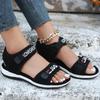 Sandalias planas deportivas para mujer, Zapatos informales de moda, zapatillas de malla para caminar, correr, playa, tendencia,