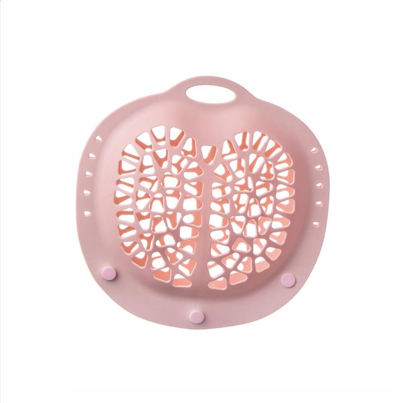 

Space Saving Hanging Bra Wash Bag Silicone Feel Fabric Gentle Cleansing For Delicates Innovative Laundry Organiser розовый