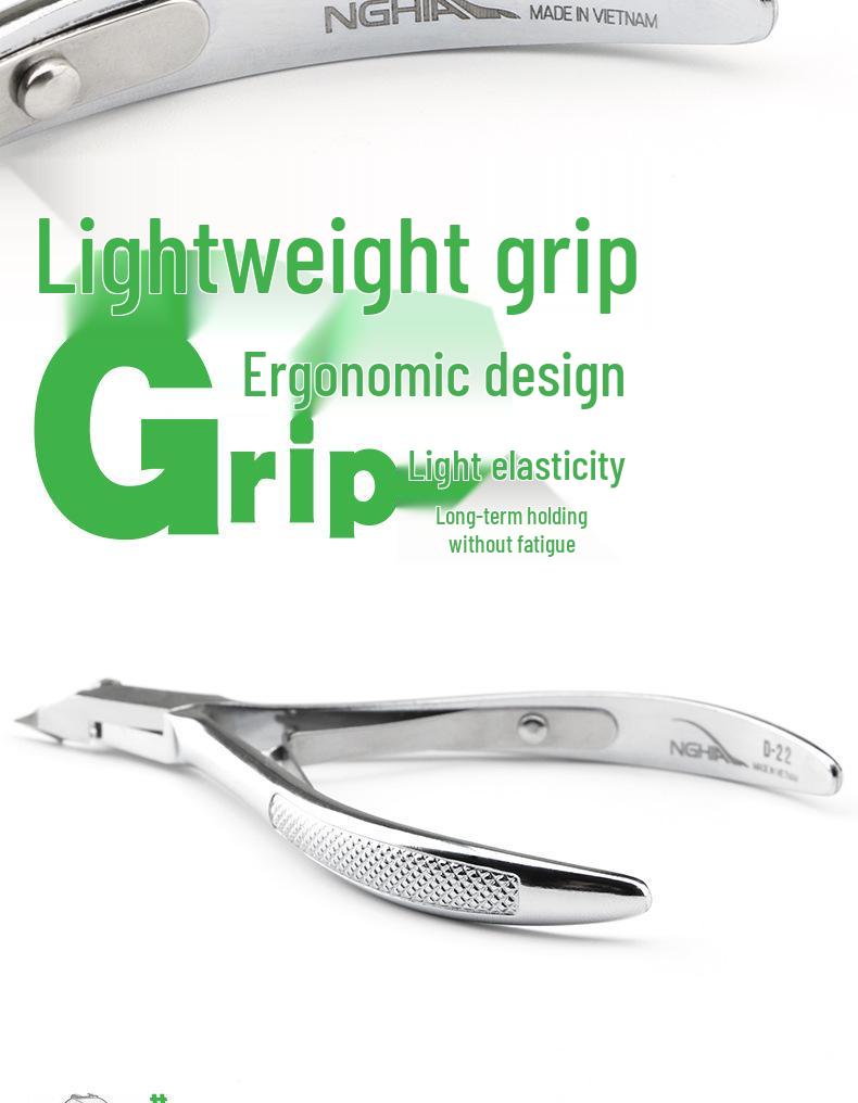 Nail Art Cuticle Nipper D23 - Original NGHIAD22, Perfect for Removing Cuticles & Hangnails, Essential Nail Art Tool