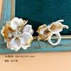 Bohemian-Style Dopamine Exaggerated Floral Pattern Ring Women Fashion Retro Multi-Layer Flower Jewelry Trendy Jewelry Accessory