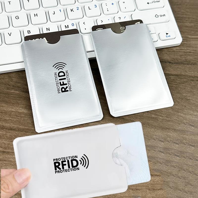 15-piece RFID shielding card cover - anti-theft, NFC shielding ID and credit card protection cover, with geometric design