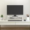 VidaXL Support de moniteur Blanc 50x27x15 cm Bois de pin solide 814020