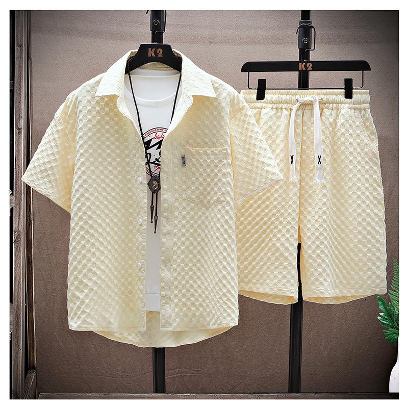 Men's Retro Trend Short-Sleeve Summer Sports Suit (2024)