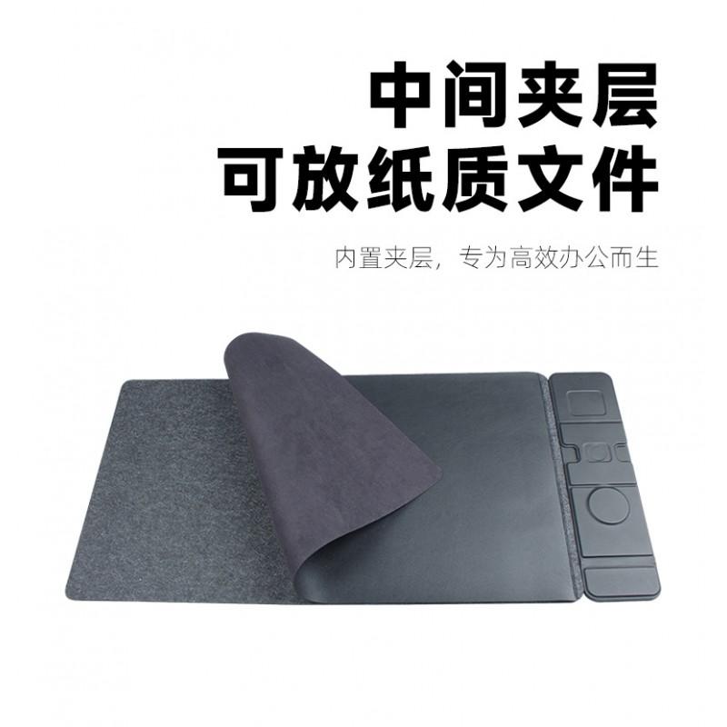 3-in-1 Magnetisches Kabelloses Lade-Mauspad Büro Schreibtischmatte Computer Gaming