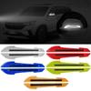 2Pcs Door Bumper Strip Reflective Car Mirrors Anti Scratch Protection Stickers Car Rearview Mirror Warning Stickers