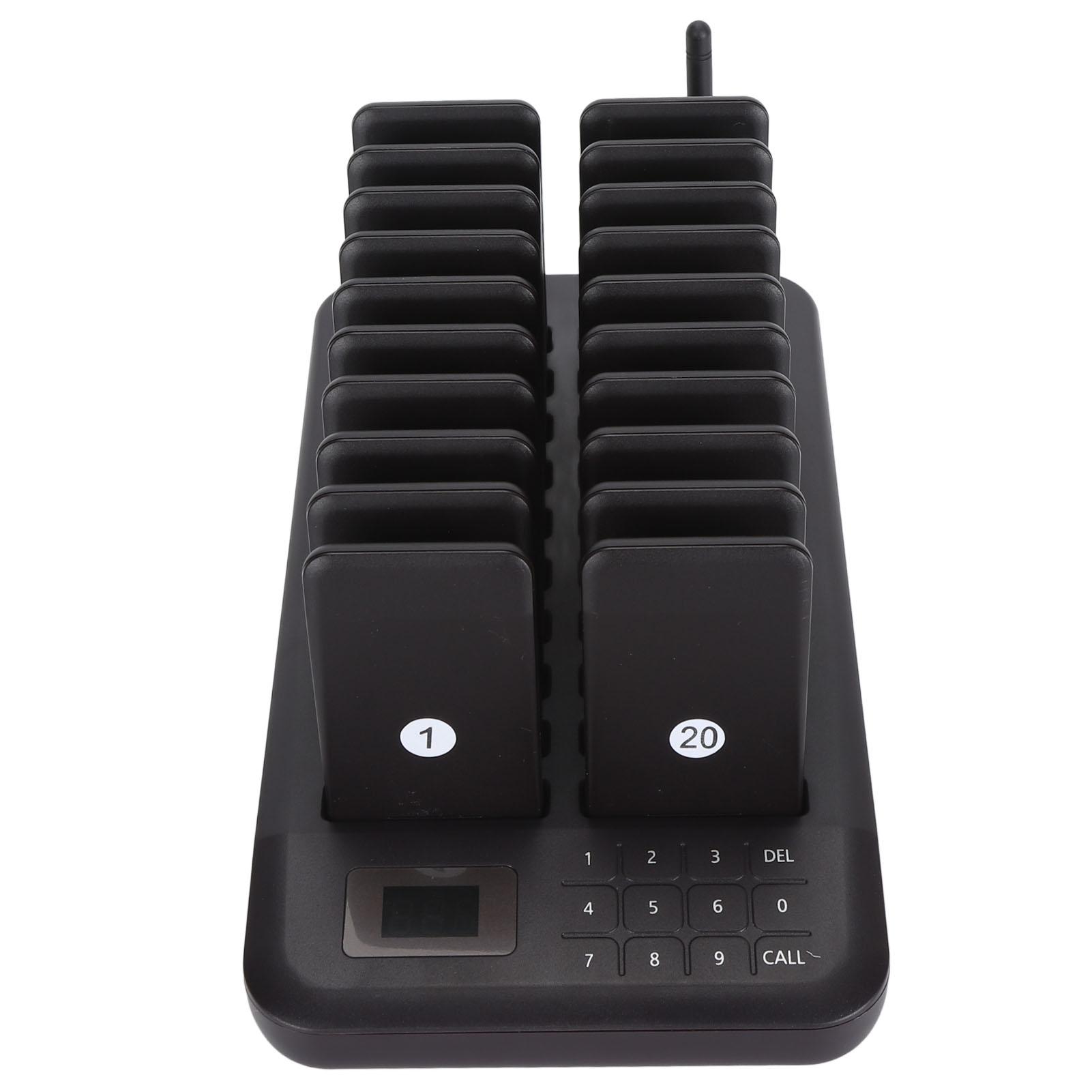 

Система пейджинга Coaster 20 пейджеров Coaster Беспроводная пейджинговая система дальнего действия с вибрационным зуммером US Plug вино красного