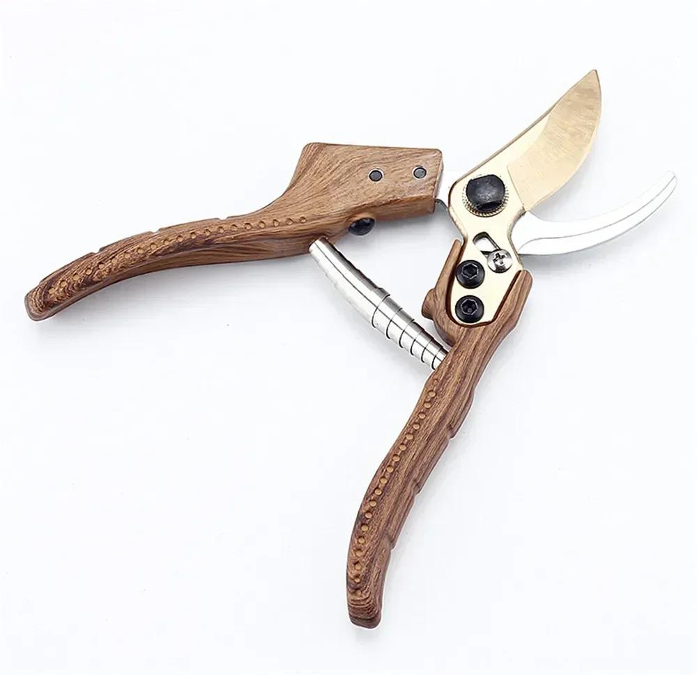 

Садовые ножницы Высококачественные пружинные секаторы для веток и фруктов Садовые инструменты Экономия Профессиональные Практичные Выделенные коричневый