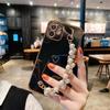 Japan and South Korea small pearl bracelet is suitable for Apple 17 electroplated love mobile phone case iPhone16/XS/XR luxury soft case