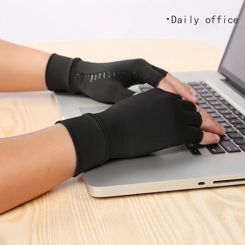 Copper Fiber Pressure Gloves Have High Elasticity. Touchable Screen. Anti Slip Silicone Strip. Suitable for Outdoor Cycling