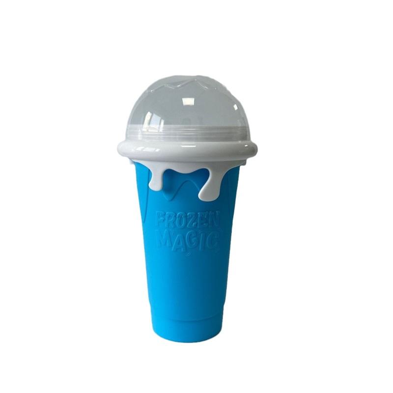 

Slushy Cup Креативная летняя портативная силиконовая чашка для смузи, утоляющая жажду, стакан со льдом синий
