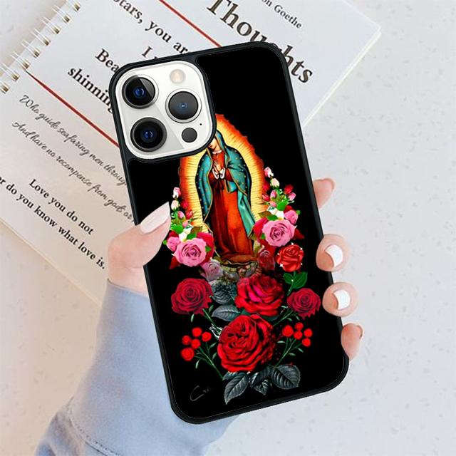 Virgen De Guadalupe Virgin Mary Phone Case For iPhone 17 Air 16 pro max 15 14 plus 12 13 Soft Shell Cover coque