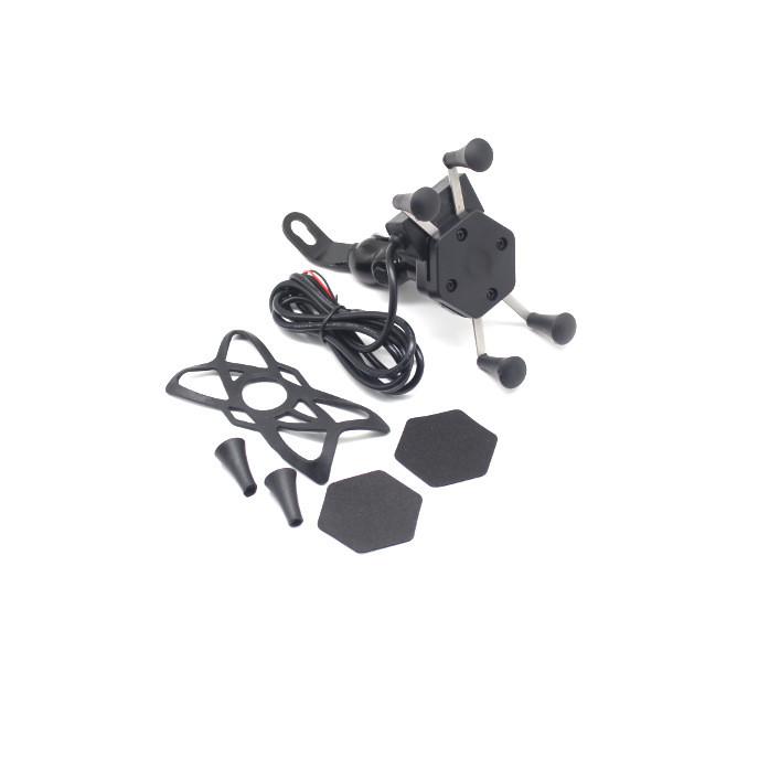 Reliable Vespa Gts300 250 Spring Sprint 150 Lx125 Gps Phone Mount With Integrated Usb Charger