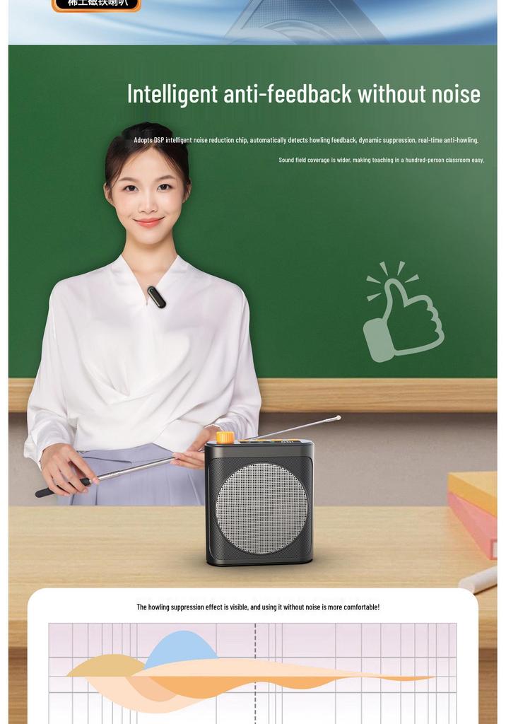 Compact Bluetooth Megaphone with Wireless Mic & Magnetic Mount for Teachers, Guides, and Outdoor Use