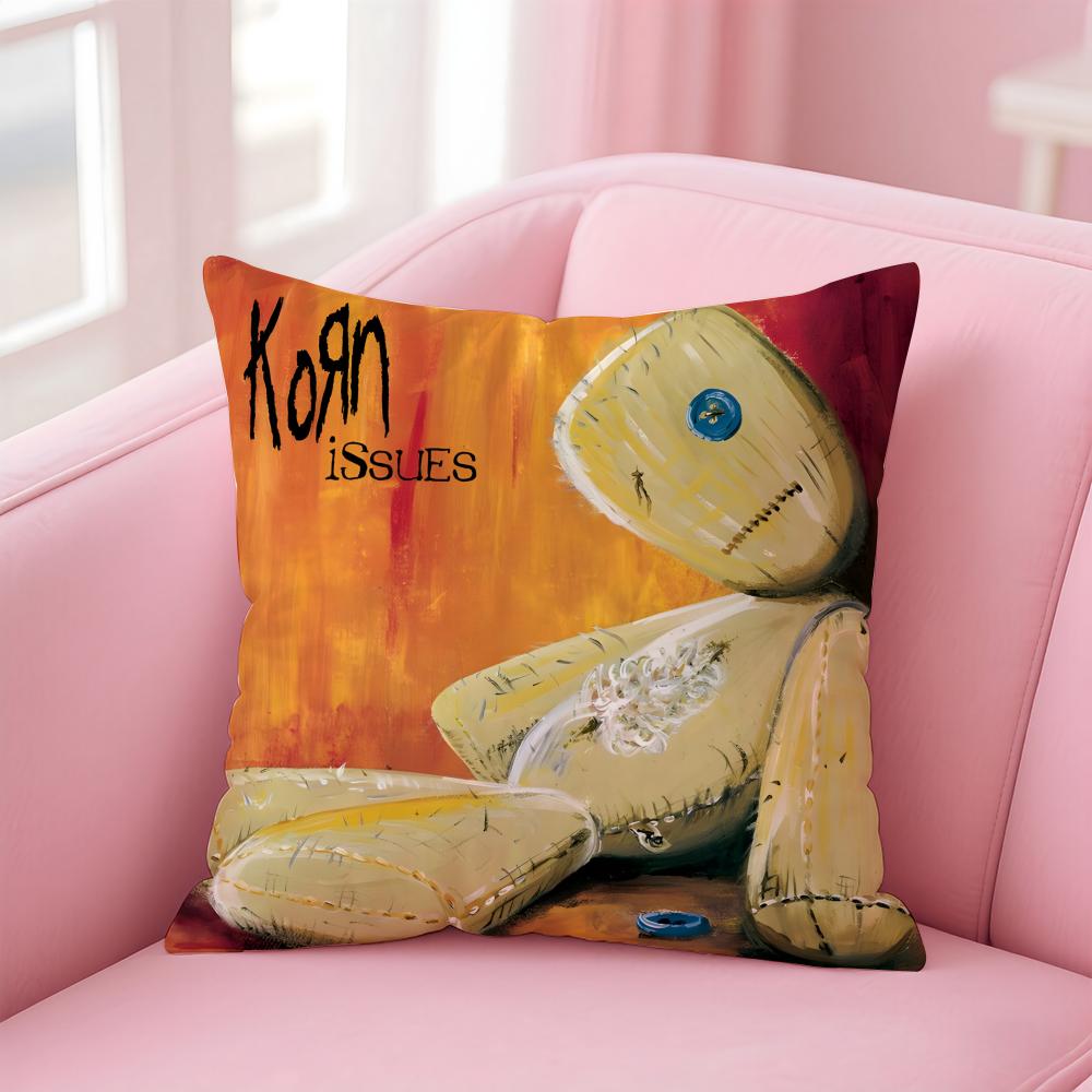 K-Korns Hot Band Cushion Cover Comfortable Reversible Pillow Cover Ideal For Car Sofa Bedroom & Beyond
