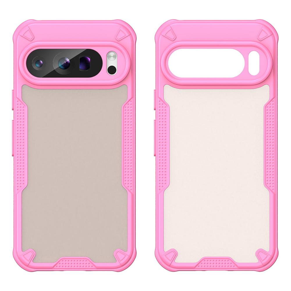 WANLONFENG MFFJ Serie Für Google Pixel 9 Pro Hülle Anti-Sturz TPU+Acryl Handy Rückseite mit Displayschutzfolie