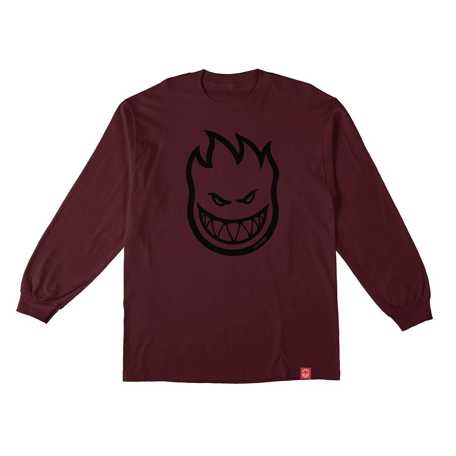 Spitfire Wheels Longsleeve Shirt Bighead Maroon/Black 2XL