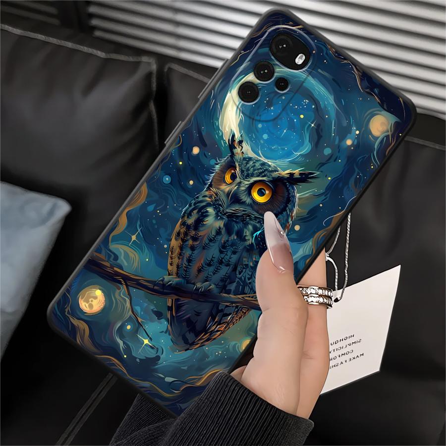 

Fantasy Owl Case for Motorola Moto G32 G51 G73 G60s G22 Edge40 G53 G30 G50 G52 G71 Edge 20 Pro 30 Lite Phone Cover Motorola Edge 20