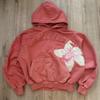 European and American Trendy Brand New Street Hoodies, INS Men's and Women's Y2K Retro Floral Digital Fashion Sweatshirt