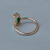 Natural Bi-Color Tourmaline Gemstone Handmade 925 Steling Silver Ring