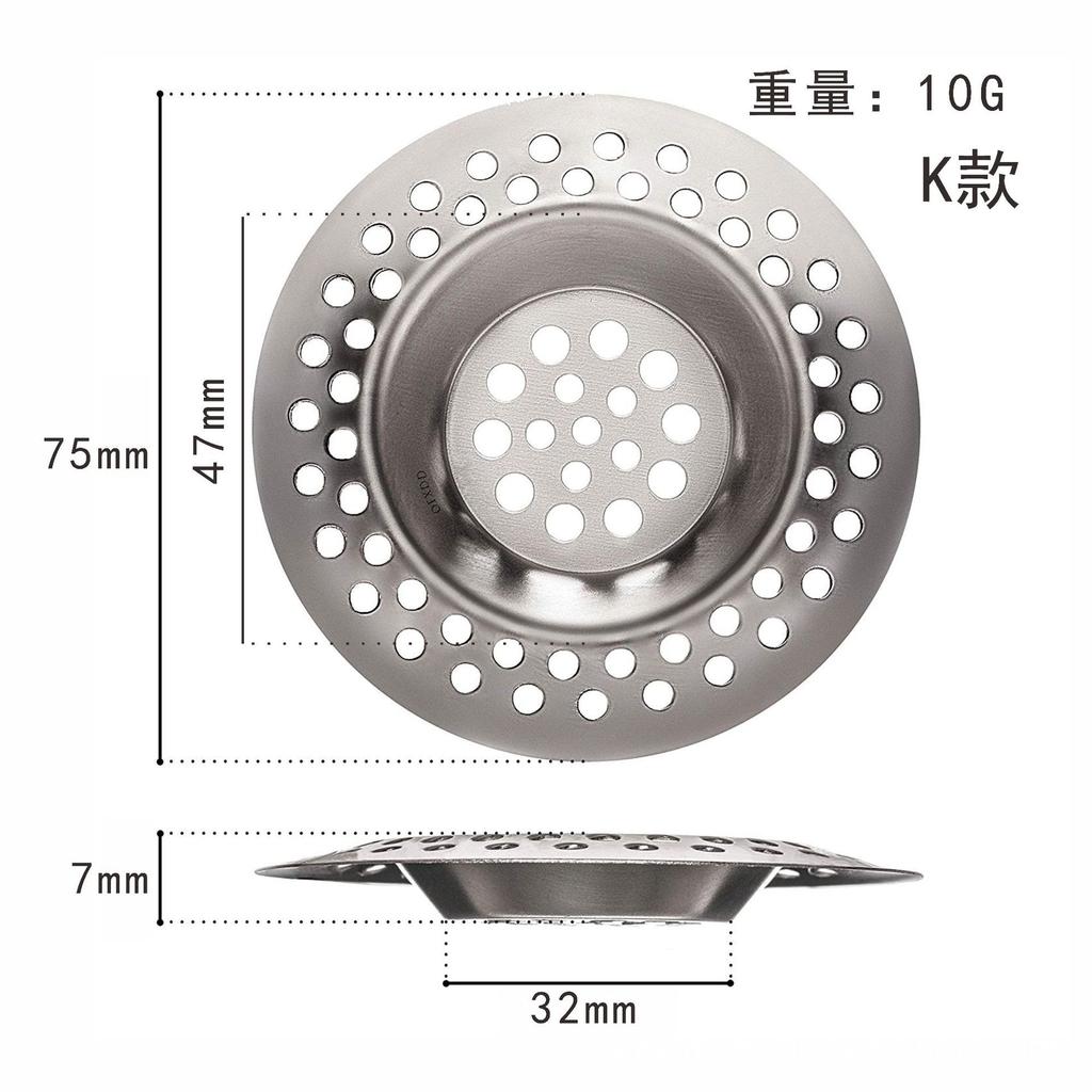 Kitchen Sink Filter Stainless Steel Sink Sewer Mesh Strainers Kitchen Tools Bathroom Floor Drains Hair Catcher Waste Plug Filter