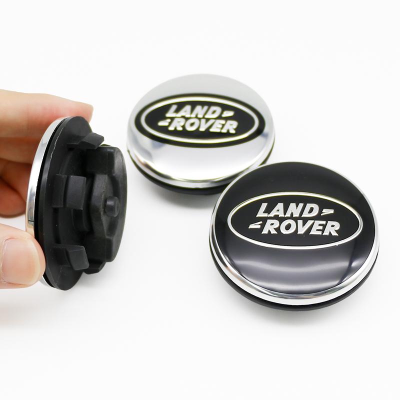 4 Pezzi 60mm Tappi Centrali Ruota Galleggiante Coprimozzo Per Land Rover Range Rover Discovery Evoque Sport Defender Velar Premium Pro XSS1