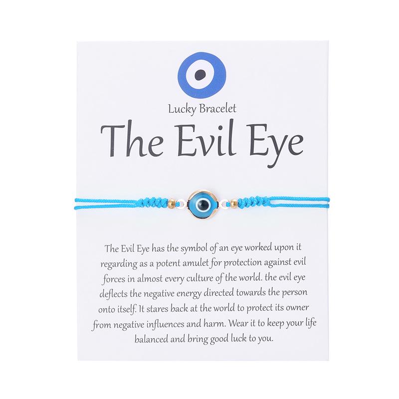 Devil's Eye Resin Bracelet: Fashionable, Versatile, Handmade Woven Accessory