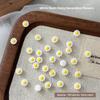 100pcs 3D Sunflower Nail Rhinestones Realistic 6*6mm Daisy Rhinestones Simple DIY Decor Nail Decoration Rhinestones For Nail Art