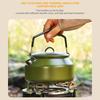 Portable 1 Litre Lightweight Stainless Steel Camping Kettle Durable and Camping Tea Pot for Indoor Outdoor Campfire Use