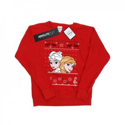 Womens/Ladies Frozen Christmas Anna And Elsa Sweatshirt