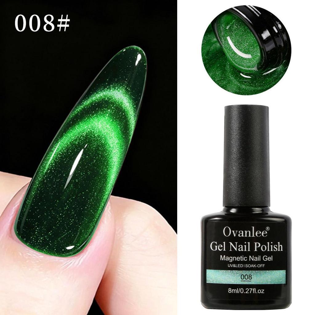 Galaxy Starry Sky Dual-Color Cat Eye Magnetic Nail Polish Gel