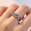Xiaomi BF CLUB 925 Sterling Rings for Women Simple Geometric Handmade Irregular Retro Chain Ring Allergy For Birthday Gift